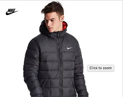 JD Sports screenshot call to action in title tags
