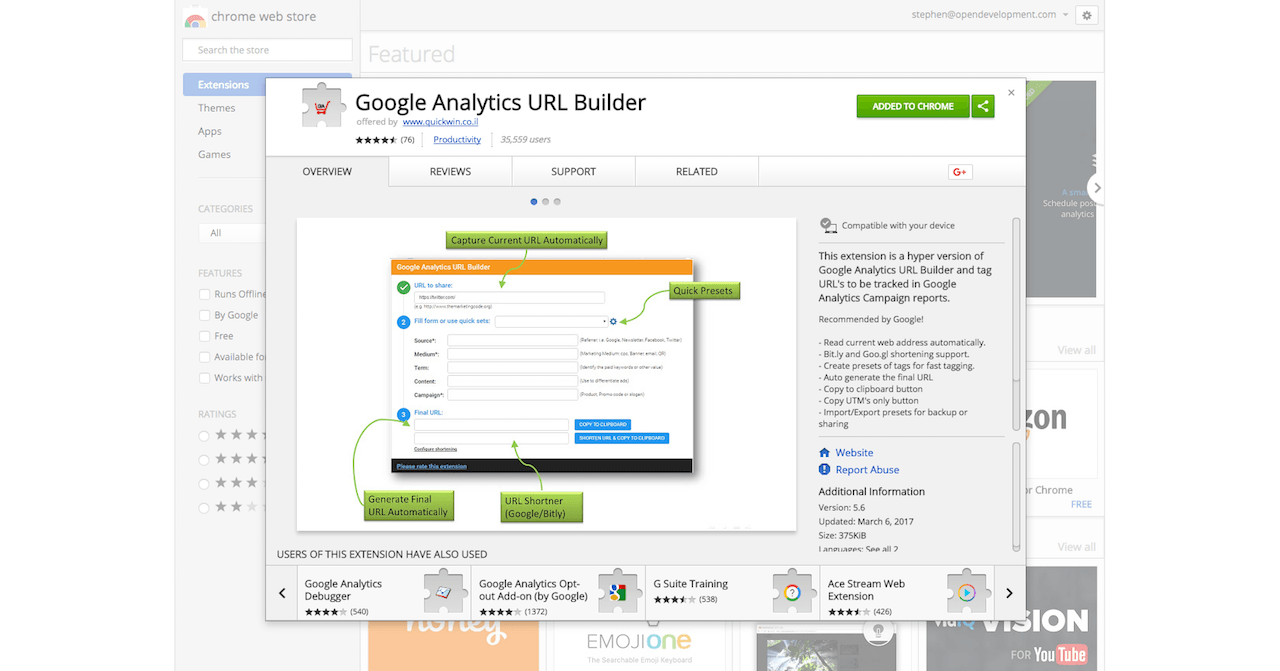 Google Analytics URL Builder free SEO tool